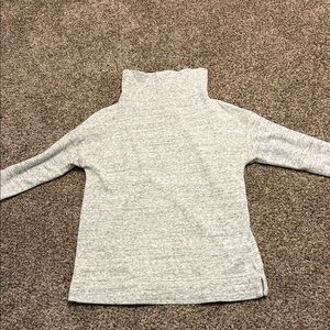 Talbots Heather Gray Cowl Neck Top